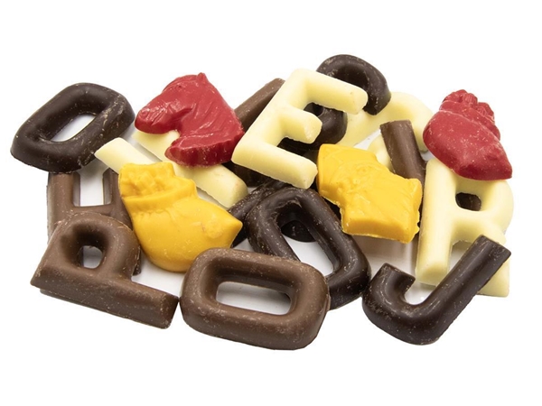 Chocolade mini letters