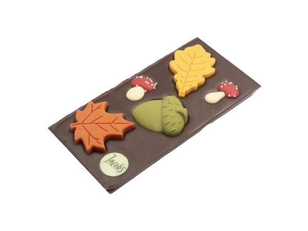 Chocolade tablet herfst - puur